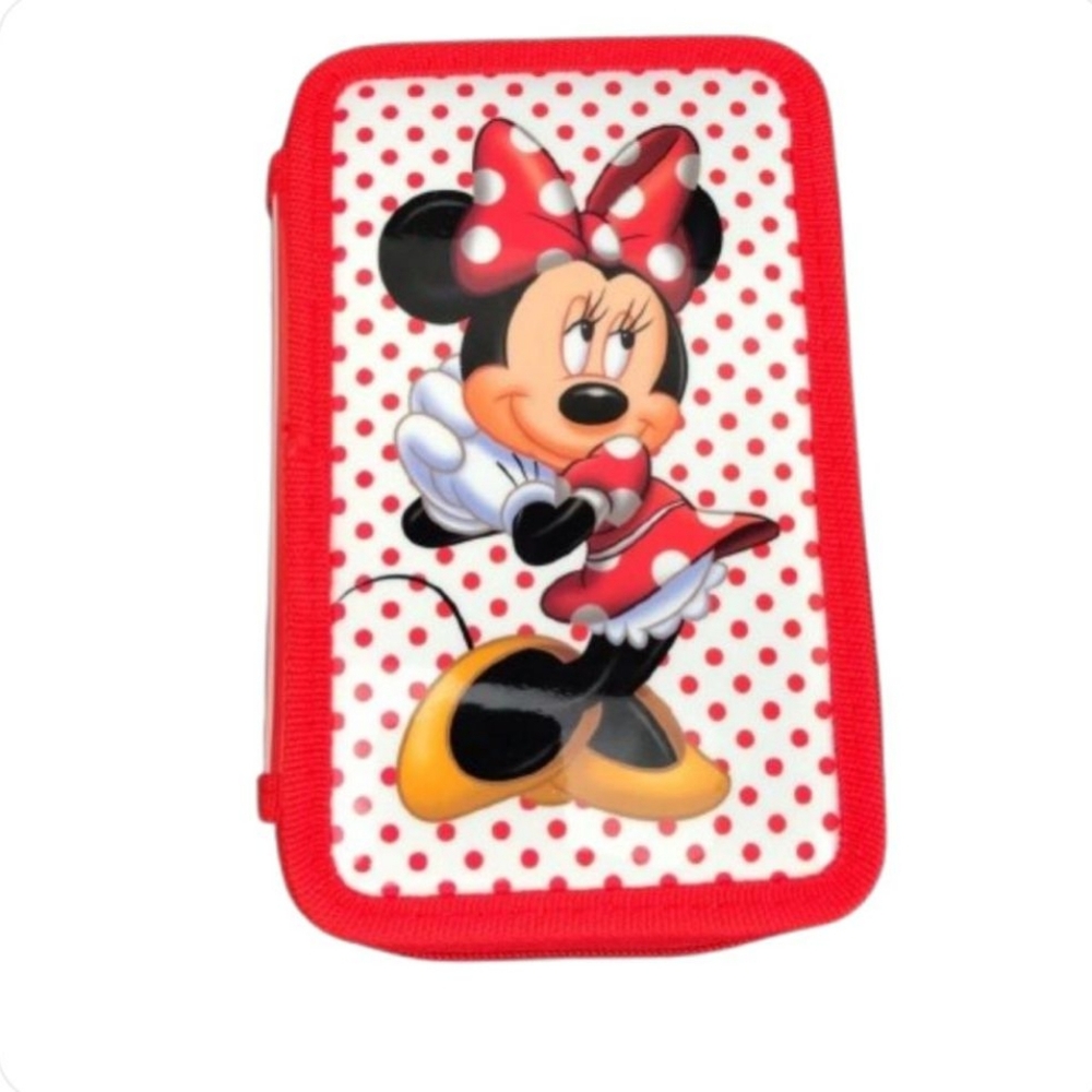 Disney Minnie Mouse Deluxe 3-Level Zip Pencil Case